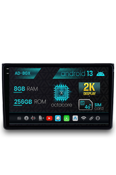 AutoDrop Navigatie Audi A4(B6/B7)/SEAT EXEO, Android 13, X-Octa/8GB RAM + 256...