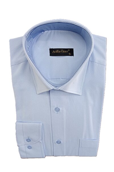 nightblack Cămașă pentru bărbați, cu mânecă lungă, cu un singur buzunar, cu c...