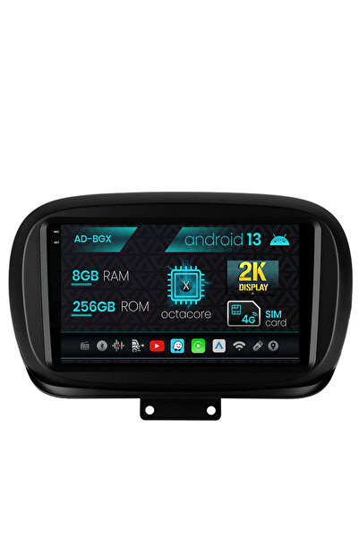 AutoDrop Navigatie Fiat 500X (2014-2020), Android 13, X-Octa/8GB RAM + 256GB ...