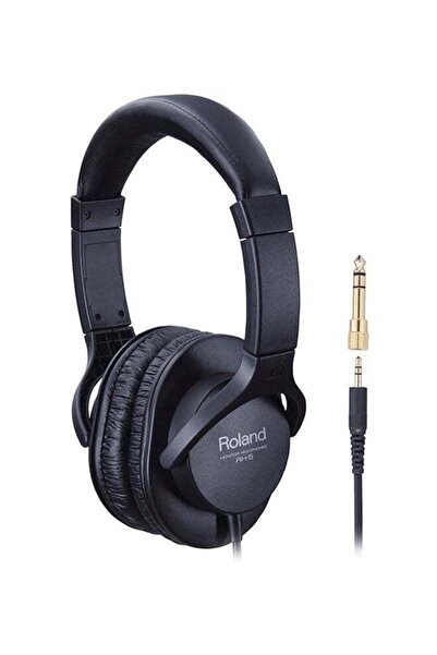 ROLAND سماعات رأس ستيريو، على الأذن، أسود