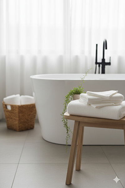 JOJOMIA Lavinia Bath Towel Cream 80X150