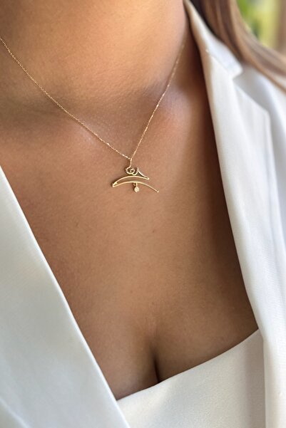 Utku Kuyumculuk 14 AYAR ÖZEL TASARIM MEVLANA HİÇ KOLYESİ