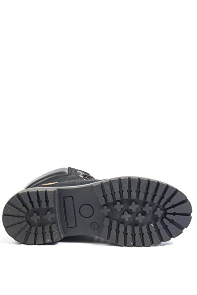 Bulldozer Genuine Leather Nubuck Black Women's Boots & Booties 240601