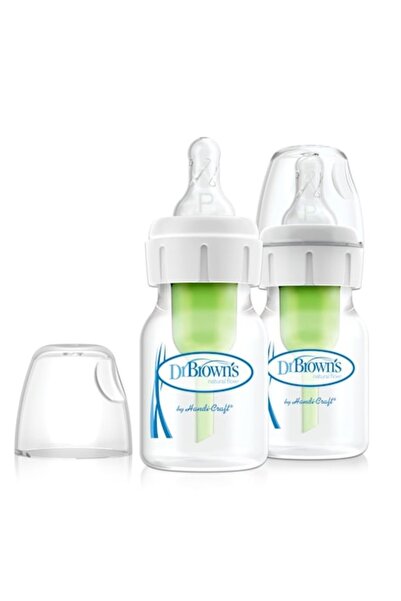 dr browns Set 2 biberone Dr. Brown's dispozitive anticolici, cu gat ingust pentru prematuri, 60 ml