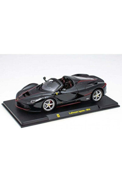 BBURAGO Ferrari LaFerrari Aperta 2016 negru cu vitrină din plexiglas - 1/24