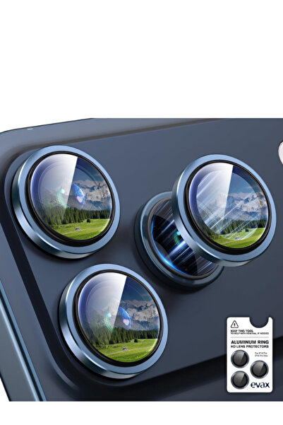 Evax (Armor Lens) iPhone 17 Pro Max / 17 Pro Uyumlu Kolay Kutulum Aparatlı Ka...