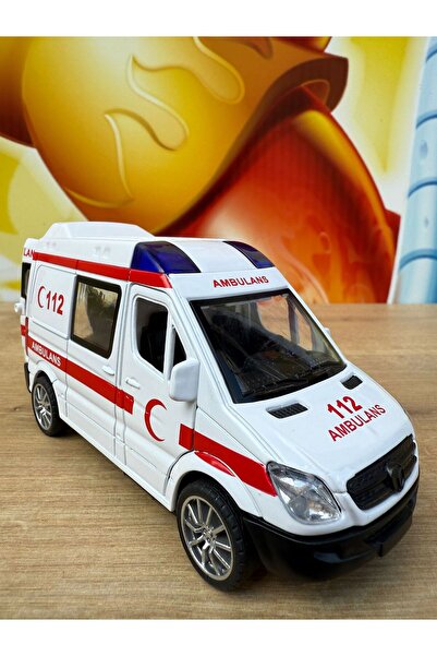 scntoys Oyuncak Ambulans Sesli Işıklı Büyük Ön Kapı Ve Arka Kapısı Açılır Oyu...