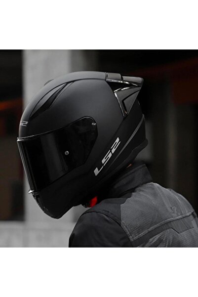 LS2 Rapıd 2 Race Mat Siyah Kask (SİYAH VE ŞEFFAF CAM)