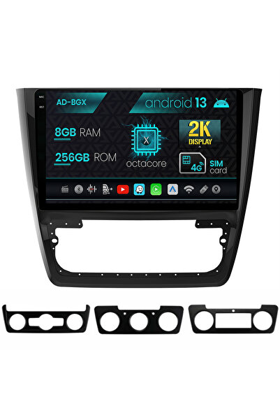 AutoDrop Navigatie Skoda Yeti, Android 13, X-Octa/8GB RAM + 256GB ROM, 10.36"