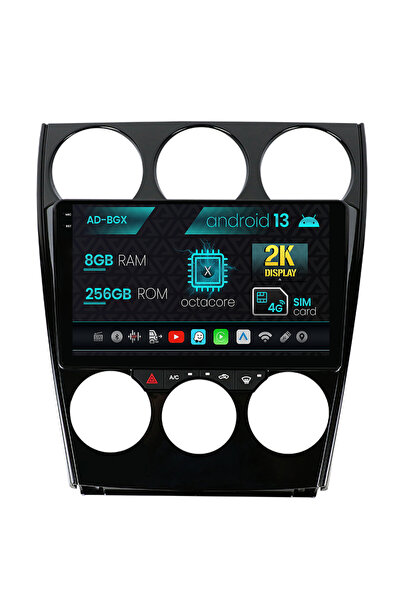 AutoDrop Πλοήγηση Mazda 6 (2002-2008), Android 13, X-Octa/8GB RAM + 256GB ROM...