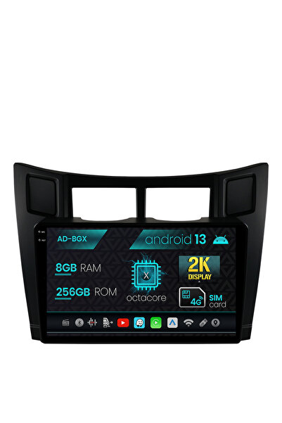 AutoDrop Navigatie Toyota Yaris (2005-2012), Android 13, X-Octa/8GB RAM + 256...