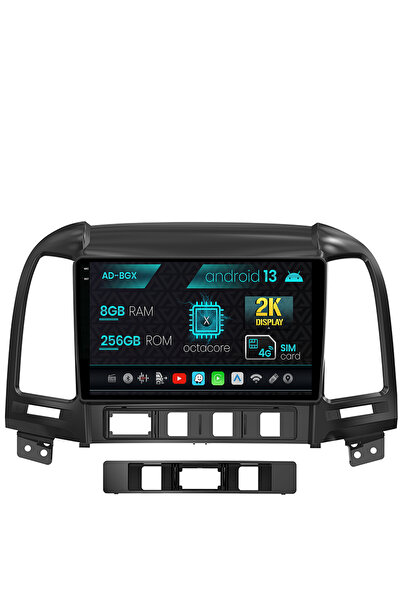 AutoDrop Navigatie Hyundai Santa Fe (2006-2012), Android 13, X-Octa/8GB RAM +...