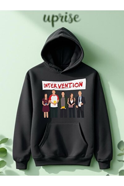 Vordevia سويت شيرت HIMYM Intervention مطبوع من القطن بثلاث خيوط كبير الحجم