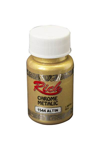 Rich Supertrend Chrome Metalik Boya 50 cc. 1544 Altın