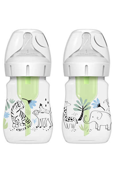 dr browns Set 2 biberone Dr. Brown's WB52014 cu dispozitive anticolici, Options Plus, 0-3 luni, 150 ml, Gat La