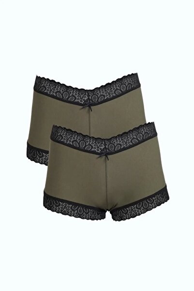 Beruflic ملابس داخلية نسائية قطنية مكونة من قطعتين باللون الكاكي