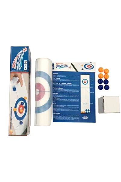 dalimag Joc de curling de masă, 1 pistă cu 8 pucuri