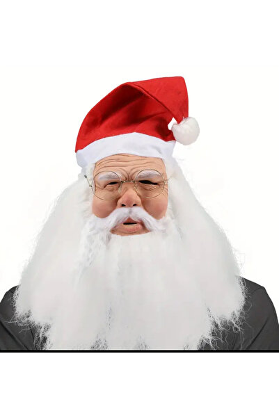 CN قناع سانتا كلوز الواقعي المصنوع من اللاتكس، قناع سانتا كلوز