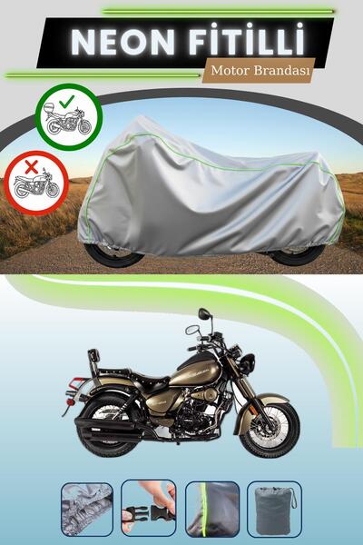 Cemku Shade حقيبة خلفية رمادية متوافقة مع قماش نيون فيتيل فايكنج فريدوم 250 ا...