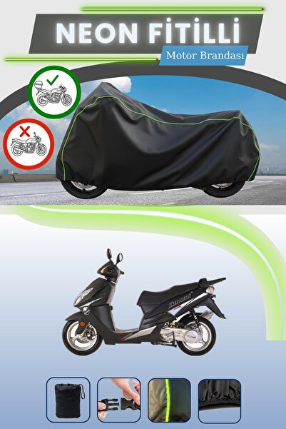 Cemku Shade حقيبة خلفية سوداء متوافقة مع قماش نيون فيتيلي كانوني روكو 150 الم...