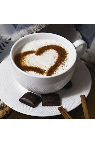 Maxrom Set 14 sabloane decorare cafea 17 si 7 cm 0.5mm Cafea model MXSP7346