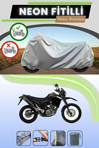 Cemku Shade حقيبة خلفية رمادية متوافقة مع قماش نيون فليتلي ياماها XT 660 R ال...