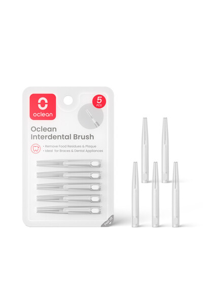 Oclean Set de periuțe interdentare C09000003, 5 buc., Ideal pentru aparate de...