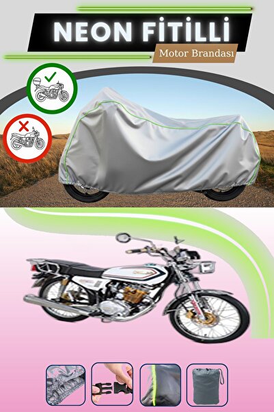 Cemku Shade حقيبة خلفية رمادية نيون قماش مجدّل متوافقة مع كوبا تشيتا 100R Max...