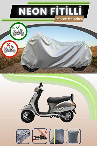 Cemku Shade حقيبة خلفية رمادية متوافقة مع قماش نيون فيتيللي هوندا أكتيفا 100 ...