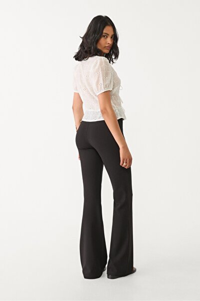 Stradivarius Plain knit flared trousers