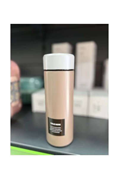 Limmy Stainless Steel Flask Thermos Water Bottle 350ml Vacuum Lid - Brown