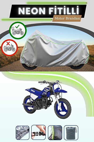 Cemku Shade حقيبة خلفية رمادية متوافقة مع قماش نيون فليتلي ياماها PW 50 المتو...