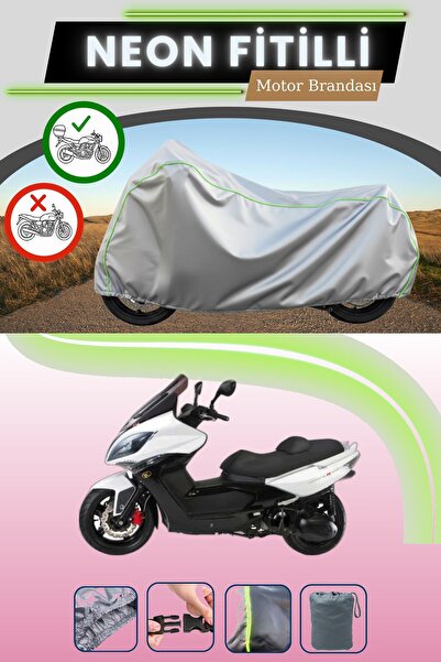 Cemku Shade حقيبة خلفية رمادية متوافقة مع نيون فيتيل كيمكو إكسايتنج 500i آر، ...