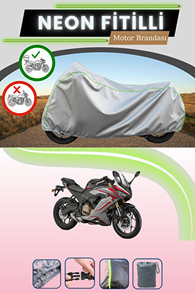 Cemku Shade حقيبة خلفية رمادية متوافقة مع قماش نيون فليتلي RKS SRK250 RR المت...