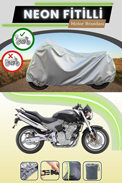 Cemku Shade حقيبة خلفية رمادية متوافقة مع قماش نيون فليتشي هوندا سي بي 600 إف...