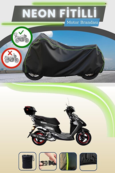 Cemku Shade حقيبة خلفية سوداء متوافقة مع نيون فايتلي يوكي JJ50QT بيكاسو 50 مت...