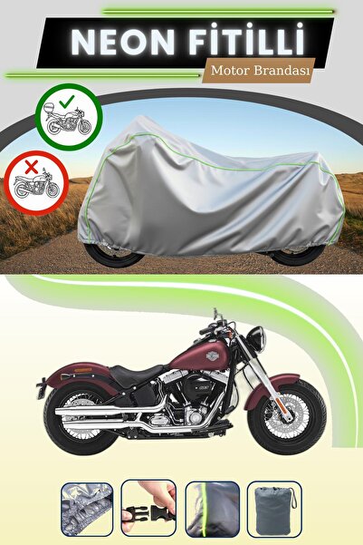 Cemku Shade حقيبة خلفية رمادية متوافقة مع نيون فايتي هارلي ديفيدسون سوفتيل سل...