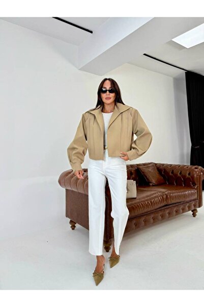 D'RECCY Women's Padded Double-Stitched Gabardine Premium Jacket