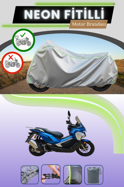 Cemku Shade حقيبة خلفية رمادية متوافقة مع قماش نيون فيتيلي بياجيو بيفرلي 250 ...