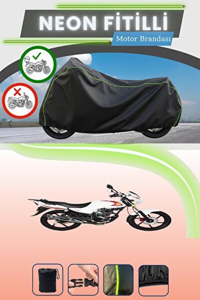 Cemku Shade حقيبة خلفية سوداء متوافقة مع نيون فيتيلي يوكي YK 150-G، قماش متوا...