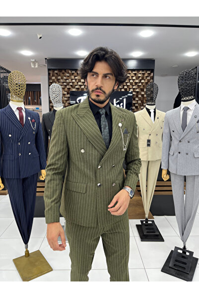 Twenhil Slim Fit Kruvaze Takım Elbise