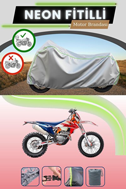 Cemku Shade حقيبة خلفية رمادية نيون قماش مجدّل متوافقة مع KTM 250 EXC Six Day...