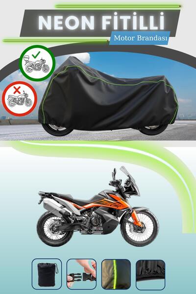 Cemku Shade حقيبة خلفية سوداء متوافقة مع نيون فايتي KTM 790 Adventure R متواف...