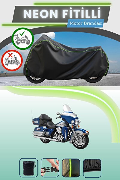 Cemku Shade حقيبة خلفية سوداء متوافقة مع دراجة هارلي ديفيدسون ألترا كلاسيك إل...