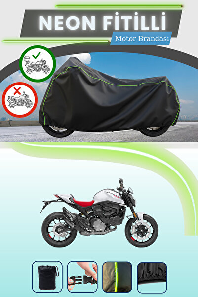 Cemku Shade حقيبة خلفية سوداء متوافقة مع نيون فايتل دوكاتي مونستر 937 بلس، قم...