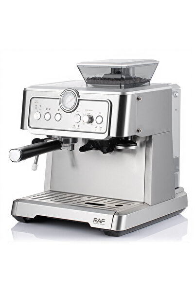 raf 1350W Espresso Coffee Maker, 2.3L Machine with Grinder, Milk Frother & Twin Brew