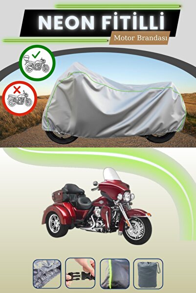 Cemku Shade حقيبة خلفية رمادية متوافقة مع حقيبة نيون متوافقة مع هارلي ديفيدسو...