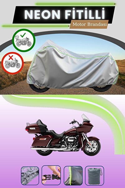 Cemku Shade حقيبة خلفية رمادية اللون متوافقة مع قماش نيون فيتيللي هارلي ديفيد...