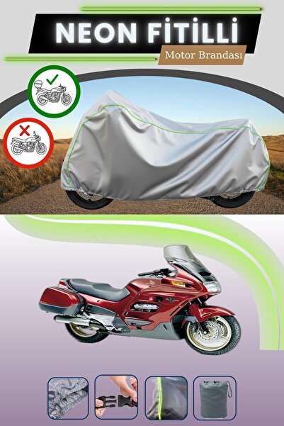 Cemku Shade حقيبة خلفية رمادية متوافقة مع قماش نيون فليتلي هوندا ST 1100 بان ...