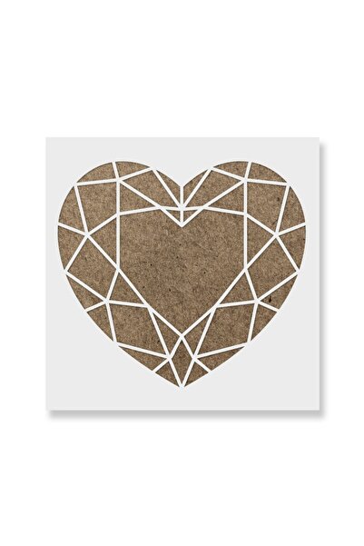 Maxrom Sablon Perete vopsire, tencuiala 0.7mm Inimă Geometrică model MXSP7477...